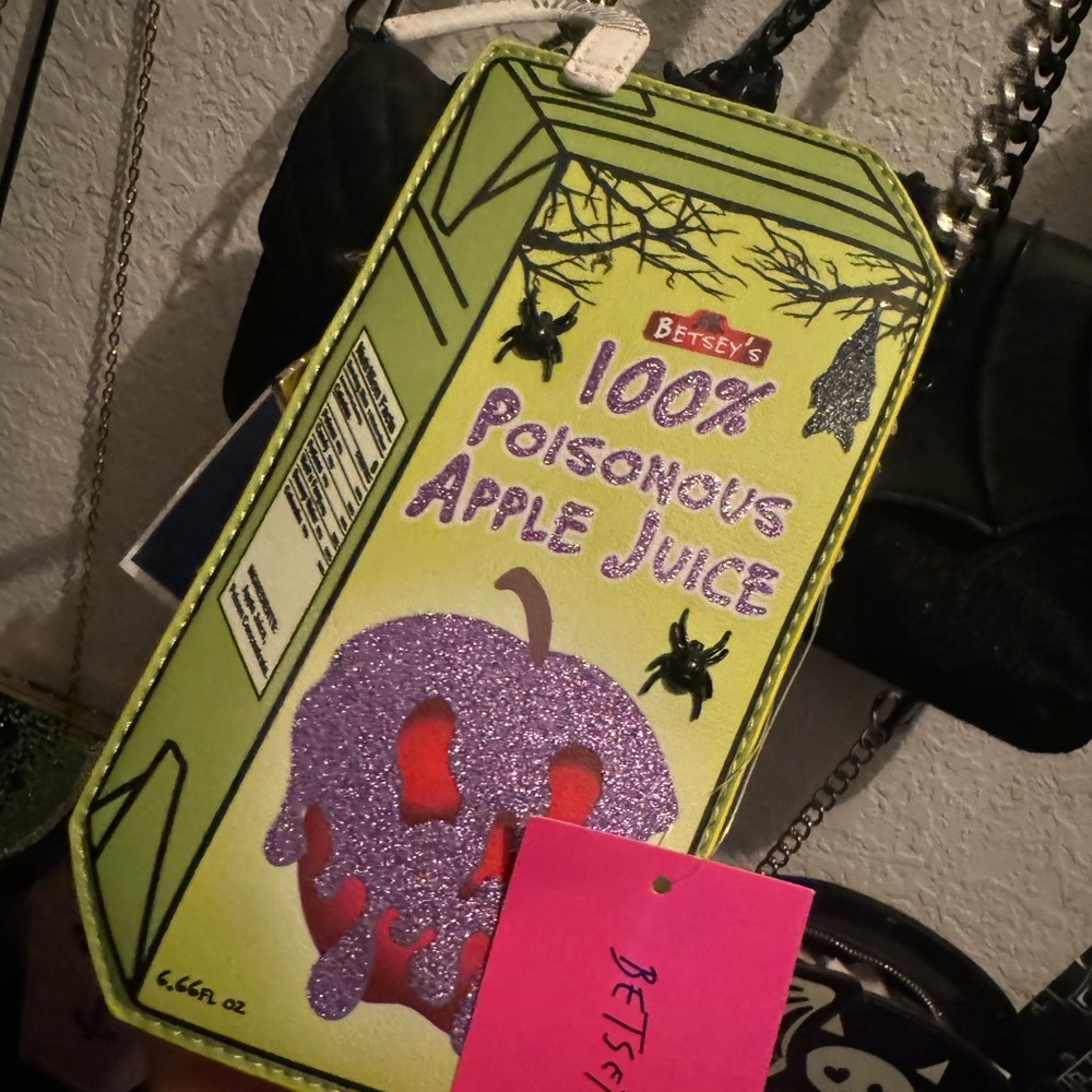Viral Betsy Johnson, poison, apple mini purse